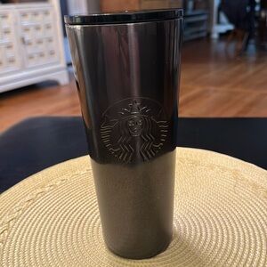 Starbucks | Black Gray Ombre Glitter Venti Tumbler